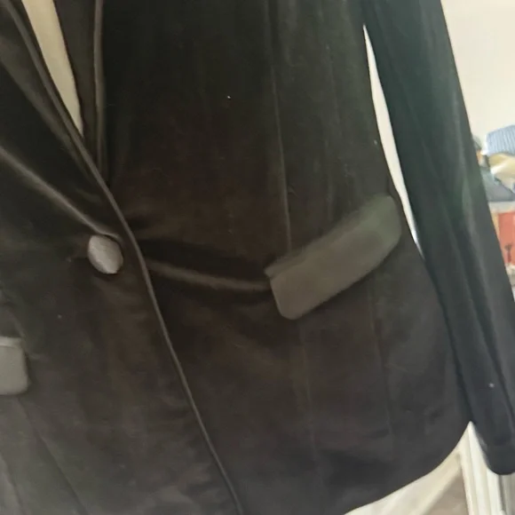 Fate Black Velvet Women's Blazer size large - Picture 4 of 13